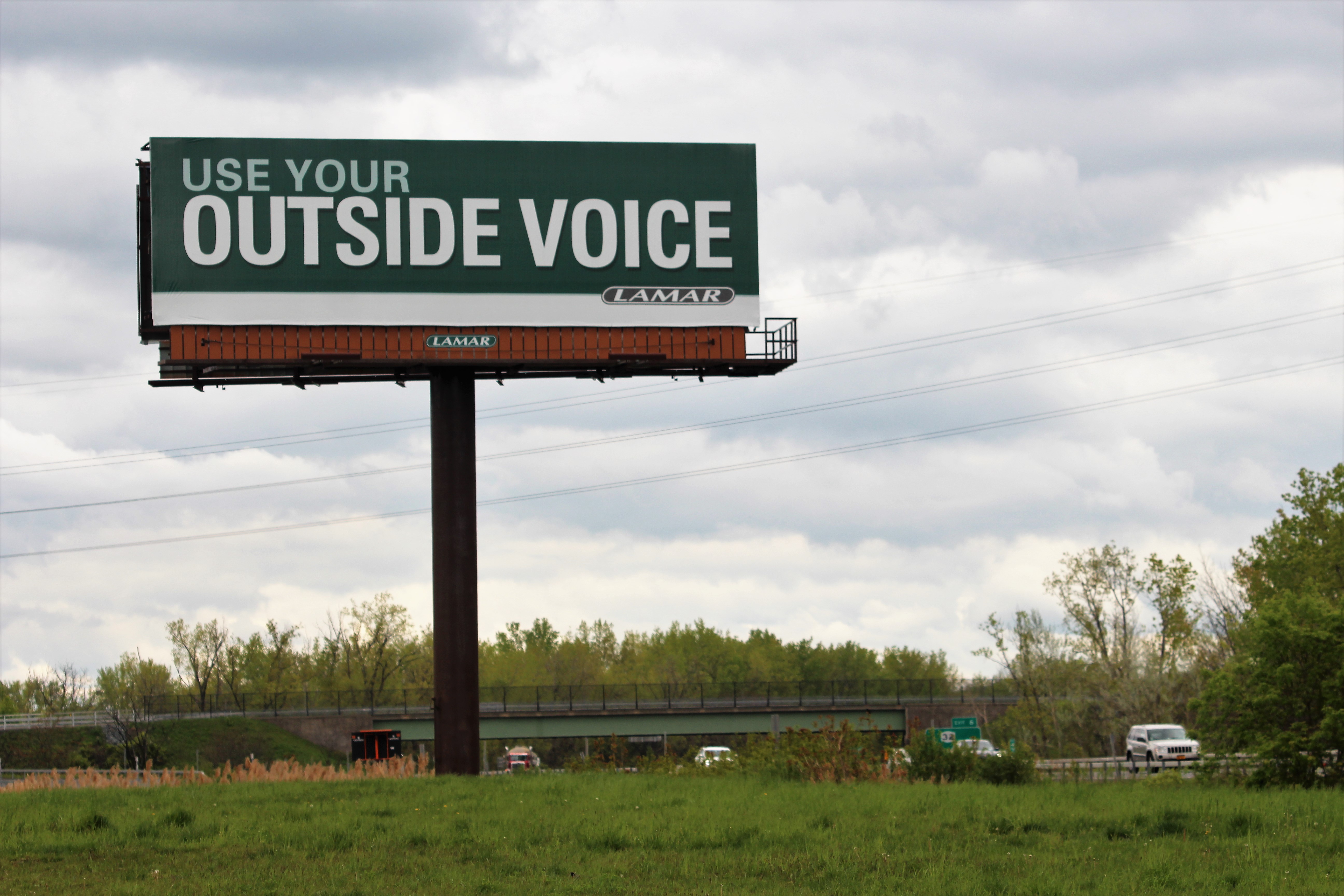 Outdoor billboard and venue banner example for a Limassol advertising campaign